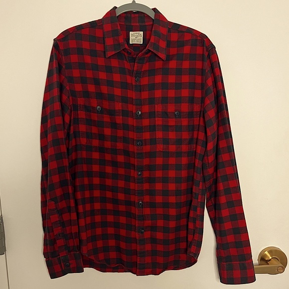 J. Crew Men’s Cotton Flannel size Medium - Picture 1 of 4